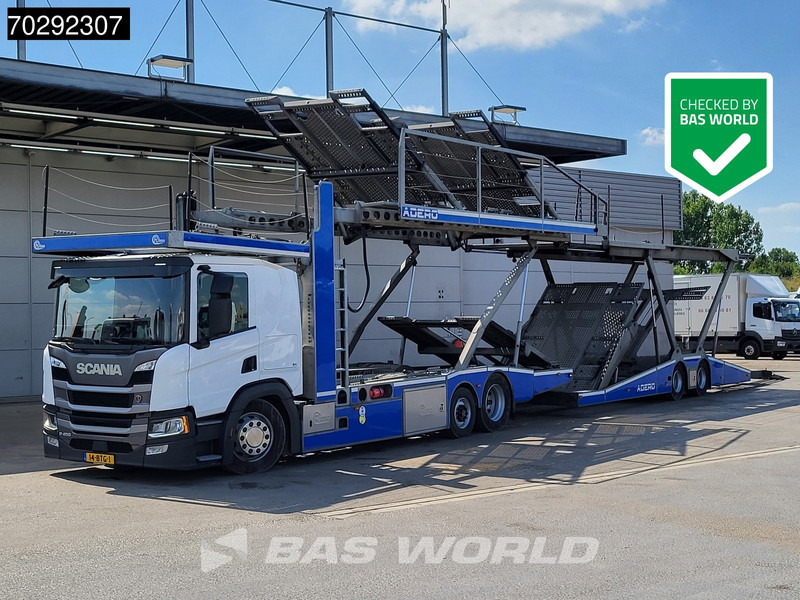Scania P450 6X2 NL-Truck Car transporter Retarder Standklima Navi ACC LED Euro 6 - Truck: picture 1 Scania P450 6X2 NL-Truck Car transporter Retarder Standklima Navi ACC LED Euro 6 - Truck: picture 1