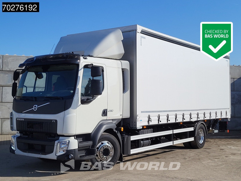 Volvo FL 280 4X2 NEW! 16tons Manual Ladebordwand PTO Alcoa's Euro 6 - Curtainsider truck: picture 1 Volvo FL 280 4X2 NEW! 16tons Manual Ladebordwand PTO Alcoa's Euro 6 - Curtainsider truck: picture 1