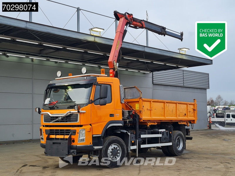 Volvo FM 340 FM 4X4 4x4 Crane Palfinger PK10501 Tipper Big-Axle Full Steel - Tipper, Crane truck: picture 1 Volvo FM 340 FM 4X4 4x4 Crane Palfinger PK10501 Tipper Big-Axle Full Steel - Tipper, Crane truck: picture 1