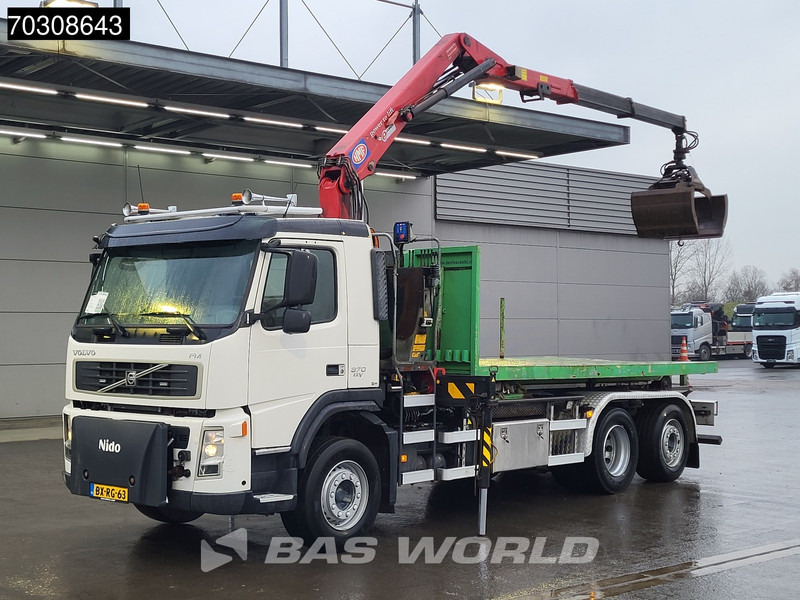 Volvo FM 370 6X2 HMF 1643 Z2 Crane 20tons AJK containersystem Lift+Steering axle Euro 5 - Hook lift truck, Crane truck: picture 2 Volvo FM 370 6X2 HMF 1643 Z2 Crane 20tons AJK containersystem Lift+Steering axle Euro 5 - Hook lift truck, Crane truck: picture 2