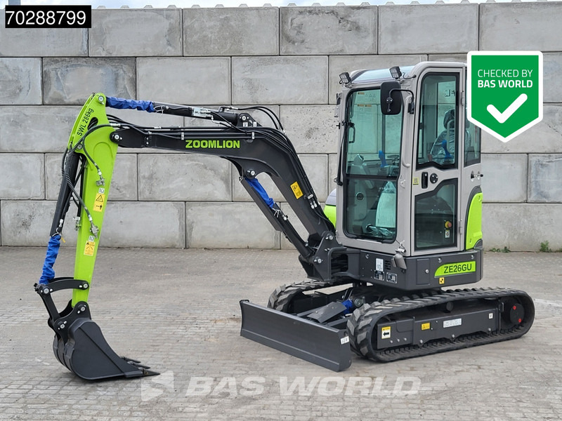 Zoomlion ZE26 GU CE CERTIFIED - Mini excavator: picture 1 Zoomlion ZE26 GU CE CERTIFIED - Mini excavator: picture 1