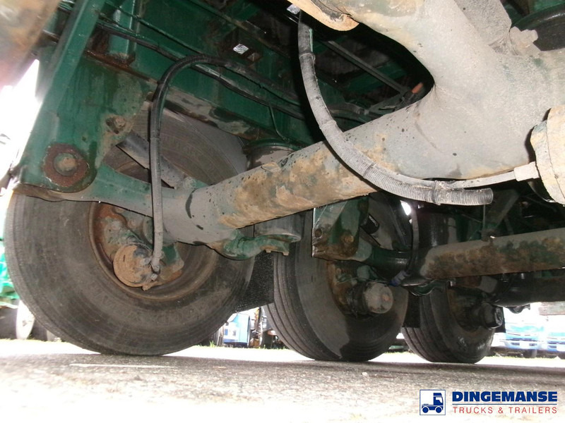 Dropside/ Flatbed semi-trailer Massey Platform trailer + HMF 4720 K3 crane: picture 11