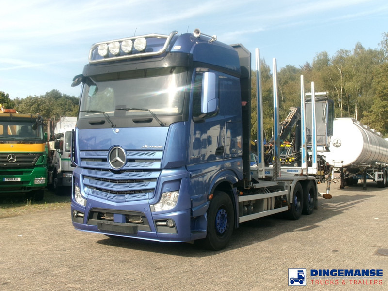 Mercedes-Benz Actros 2663 6x4 Euro 6 loglift F96 crane timber truck - Logging truck, Crane truck: picture 1 Mercedes-Benz Actros 2663 6x4 Euro 6 loglift F96 crane timber truck - Logging truck, Crane truck: picture 1
