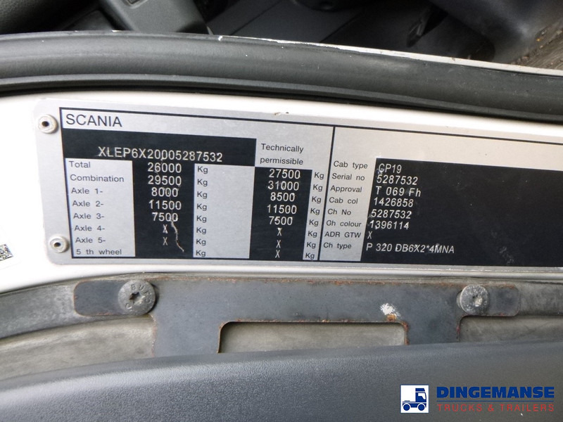 Tank truck Scania P320 6X2 RHD Argon gas tank 16 m3: picture 14