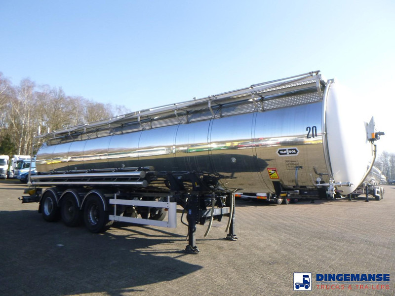 Van Hool Chemical tank inox 30 m3 / 3 comp - Tank semi-trailer: picture 2 Van Hool Chemical tank inox 30 m3 / 3 comp - Tank semi-trailer: picture 2