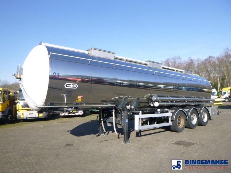 Van Hool Chemical tank inox 30 m3 / 3 comp - Tank semi-trailer: picture 1 Van Hool Chemical tank inox 30 m3 / 3 comp - Tank semi-trailer: picture 1