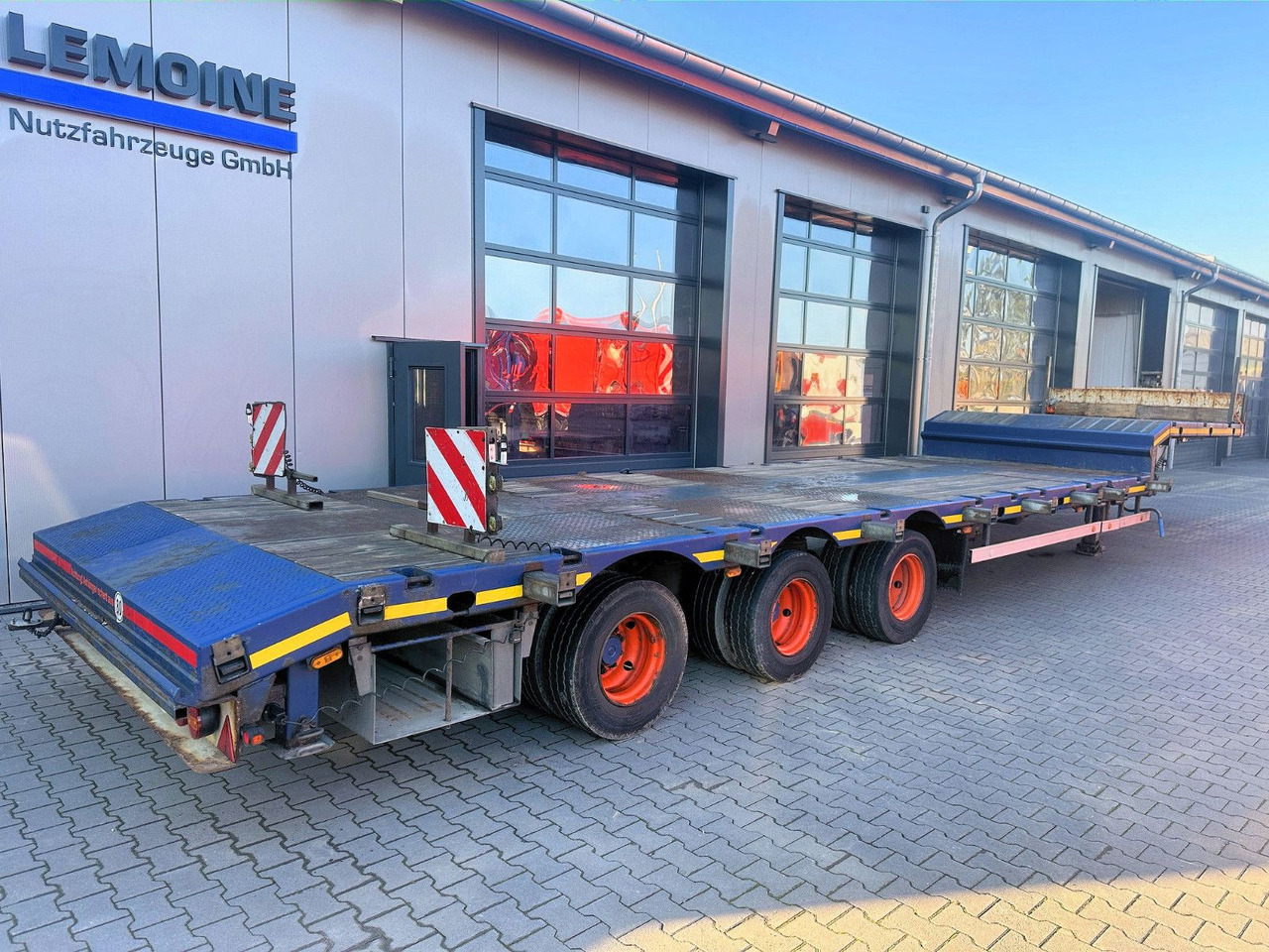 HRD 3-Achs Jumbo Tele Tieflader ausziehbar Lift+Lenk - Low loader semi-trailer: picture 3 HRD 3-Achs Jumbo Tele Tieflader ausziehbar Lift+Lenk - Low loader semi-trailer: picture 3