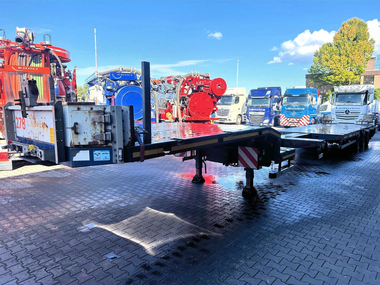 HRD 3-Achs Jumbo Tele Tieflader ausziehbar Lift+Lenk - Low loader semi-trailer: picture 5 HRD 3-Achs Jumbo Tele Tieflader ausziehbar Lift+Lenk - Low loader semi-trailer: picture 5