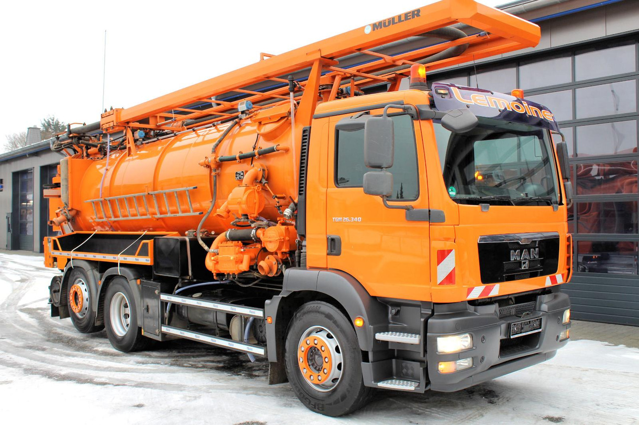 MAN TGM 26.340 6x2 Müller 13m³ Saug u.Druck HD-KOMBI - Vacuum truck: picture 1 MAN TGM 26.340 6x2 Müller 13m³ Saug u.Druck HD-KOMBI - Vacuum truck: picture 1