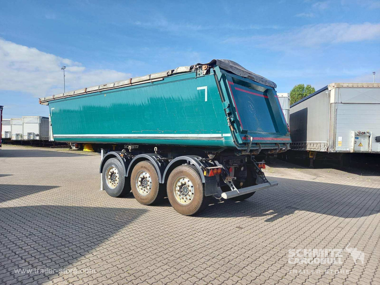 SCHMITZ Auflieger Kipper Alukastenmulde 27m³ - Tipper semi-trailer: picture 5 SCHMITZ Auflieger Kipper Alukastenmulde 27m³ - Tipper semi-trailer: picture 5