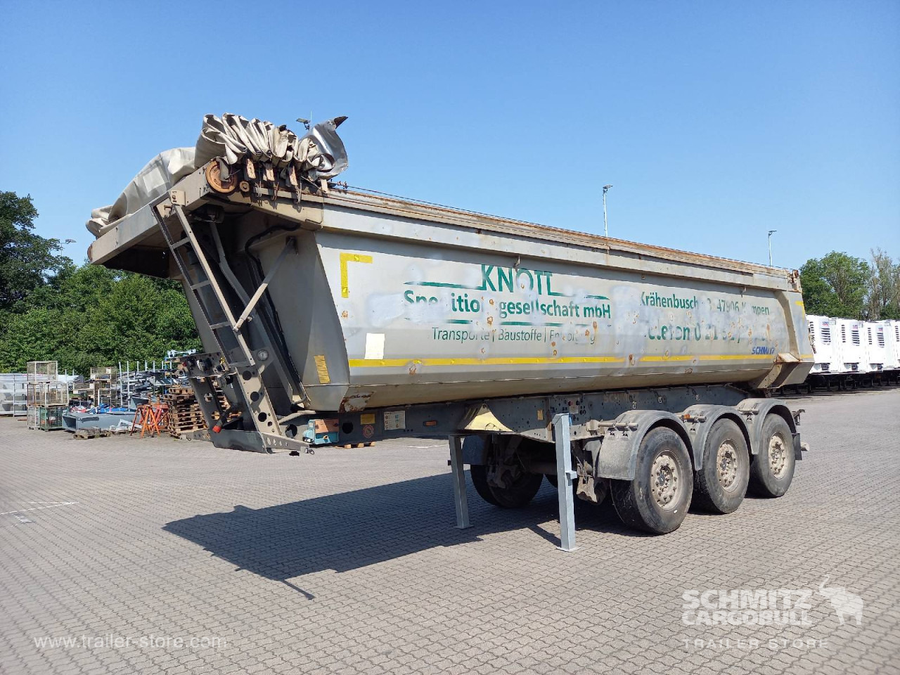 SCHMITZ Auflieger Kipper Stahlrundmulde 25m³ - Tipper semi-trailer: picture 1 SCHMITZ Auflieger Kipper Stahlrundmulde 25m³ - Tipper semi-trailer: picture 1