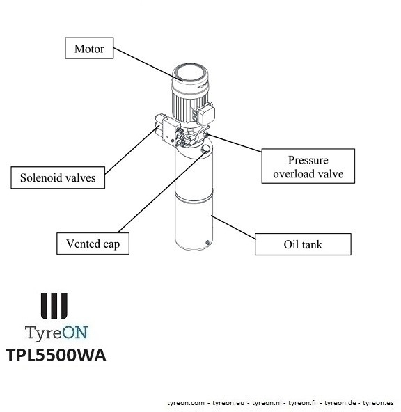 Workshop equipment TPL5500WA 4 post alignment lift - 5.6 meter runways - Fully integrated free wheels lifting system - 5.5T: picture 10