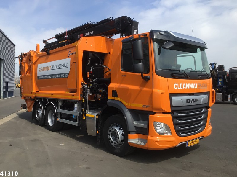 Garbage truck DAF FAN CF 340 Hiab 23 ton/meter laadkraan: picture 12