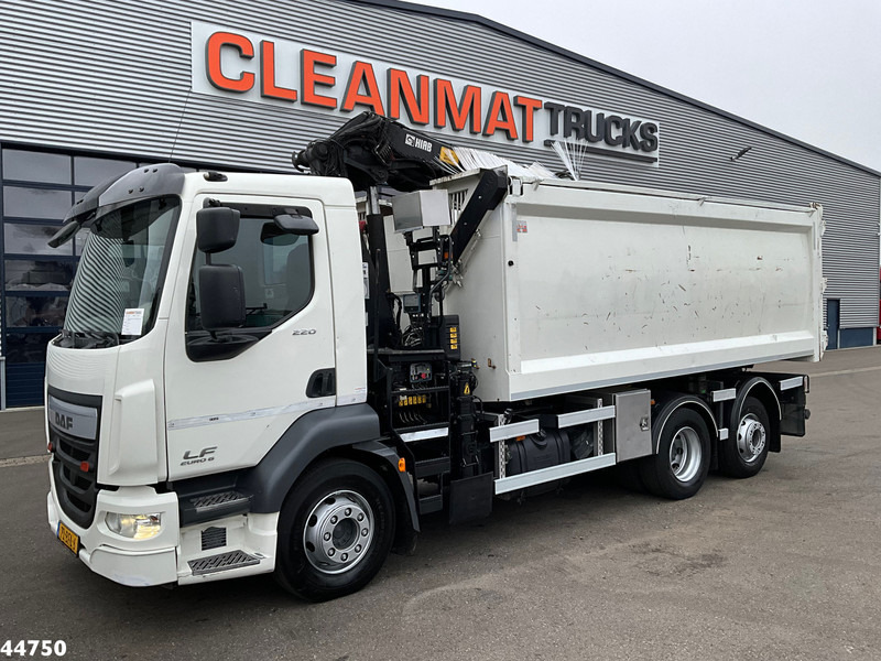 DAF FAN LF 220 Euro 6 Hiab 11 Tonmeter laadkraan Just 166.649 Km! - Tipper, Crane truck: picture 2 DAF FAN LF 220 Euro 6 Hiab 11 Tonmeter laadkraan Just 166.649 Km! - Tipper, Crane truck: picture 2