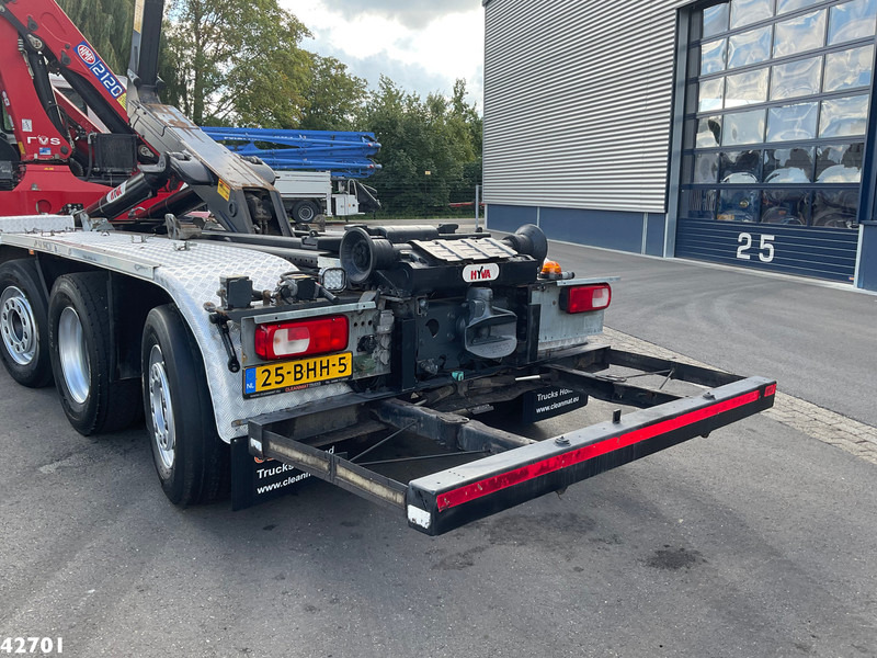 Hook lift truck, Crane truck DAF FAQ CF 400 8x2 Euro 6 HMF 21 Tonmeter laadkraan: picture 7