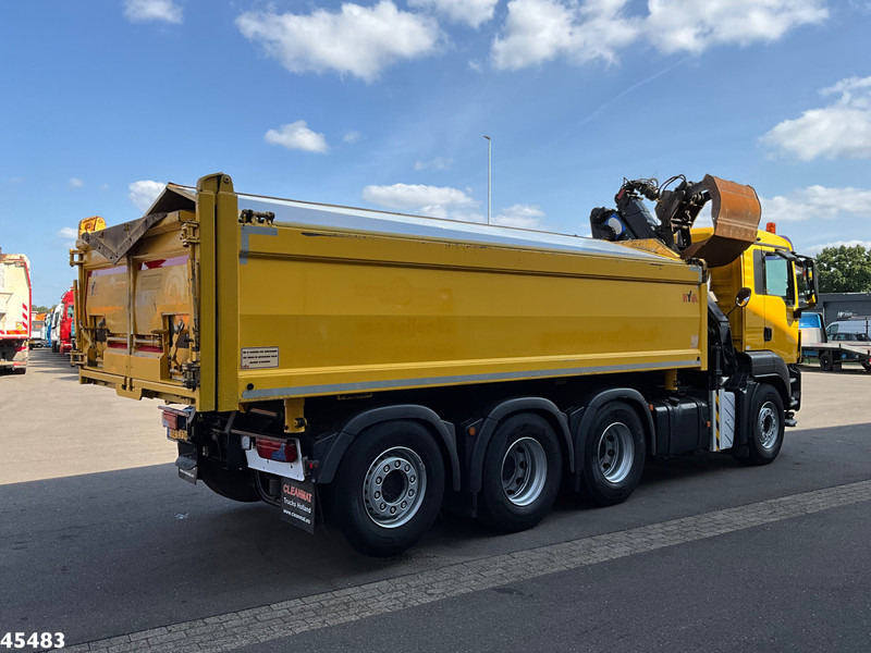 Tipper, Crane truck MAN TGS 35.400 8x4 Manual HMF 16 Tm Z-kraan: picture 7