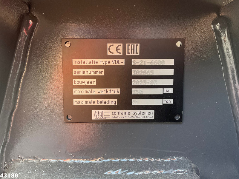 Hook lift truck Mercedes-Benz Actros 2643 VDL 21 Ton haakarmsysteem: picture 18