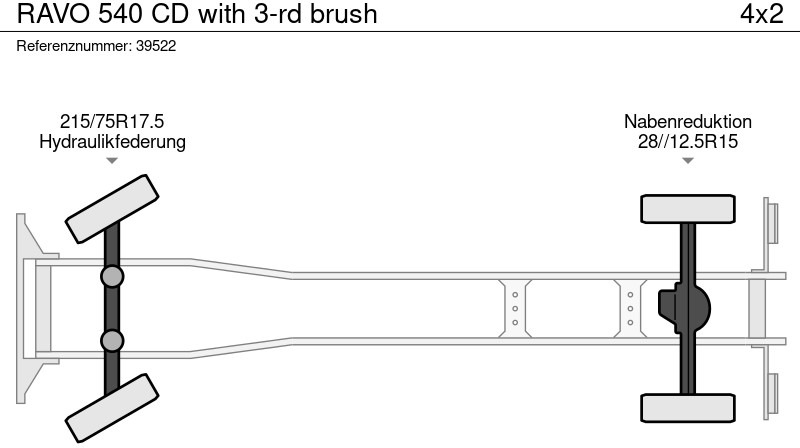 Road sweeper Ravo 540 CD with 3-rd brush: picture 8