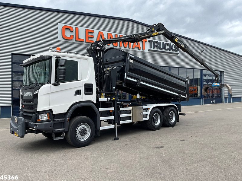 Scania G 410 6x6 Euro 6 Palfinger 17 Tonmeter Z-kraan - Tipper, Crane truck: picture 1 Scania G 410 6x6 Euro 6 Palfinger 17 Tonmeter Z-kraan - Tipper, Crane truck: picture 1