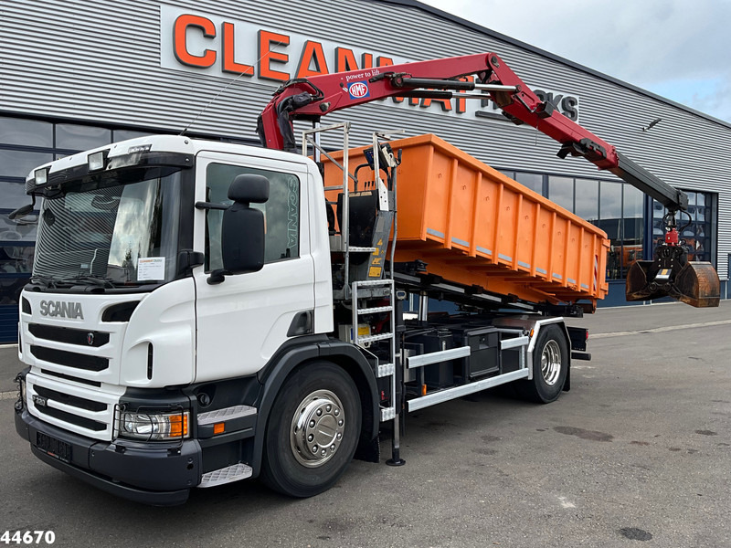 Scania P 320 HMF 12 Tonmeter Z-kraan + Kipper 11m³ - Tipper, Crane truck: picture 1 Scania P 320 HMF 12 Tonmeter Z-kraan + Kipper 11m³ - Tipper, Crane truck: picture 1