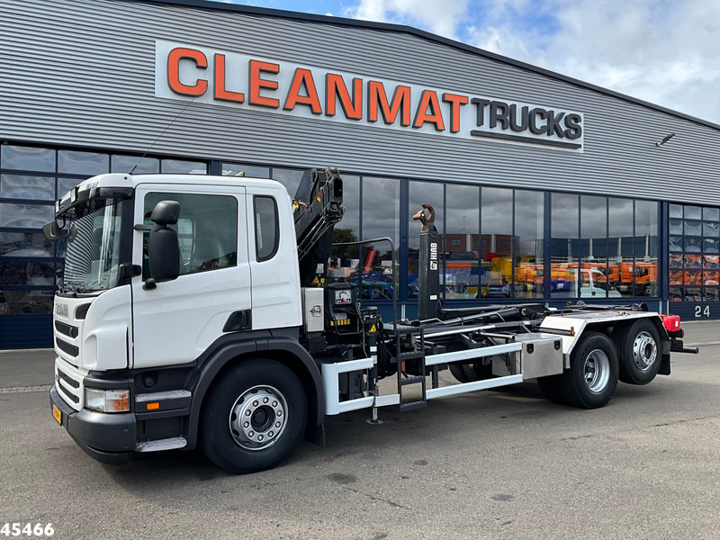 Hook lift truck, Crane truck Scania P 400 Retarder Hiab 8 Tonmeter laadkraan: picture 6