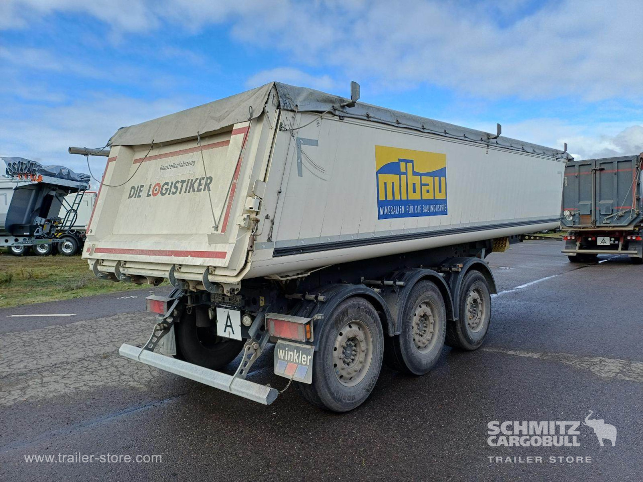 Tipper semi-trailer SCHMITZ Auflieger Kipper Alukastenmulde 24m³: picture 7