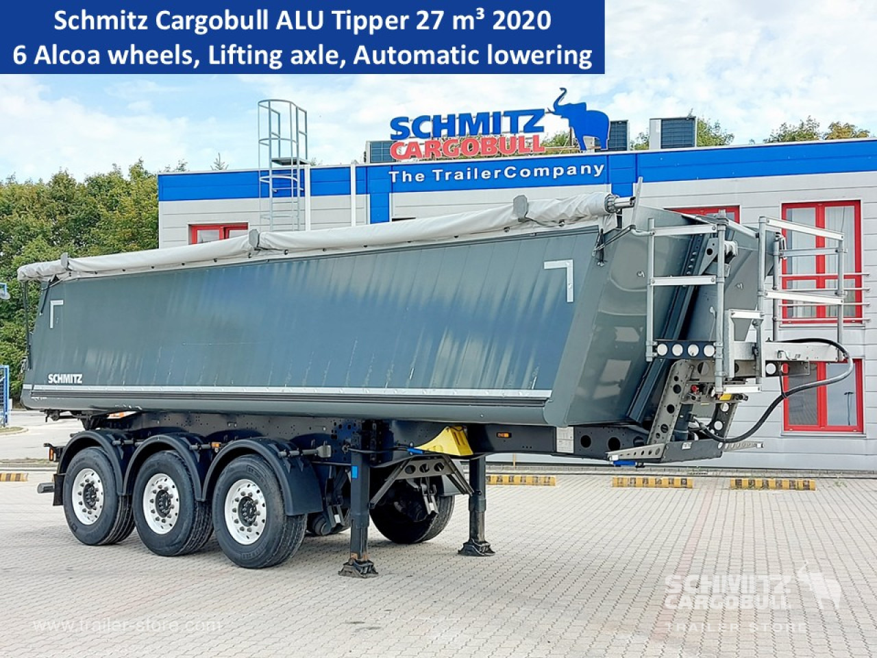 SCHMITZ Tipper Alu-square sided body 27m³ - Tipper semi-trailer: picture 1 SCHMITZ Tipper Alu-square sided body 27m³ - Tipper semi-trailer: picture 1
