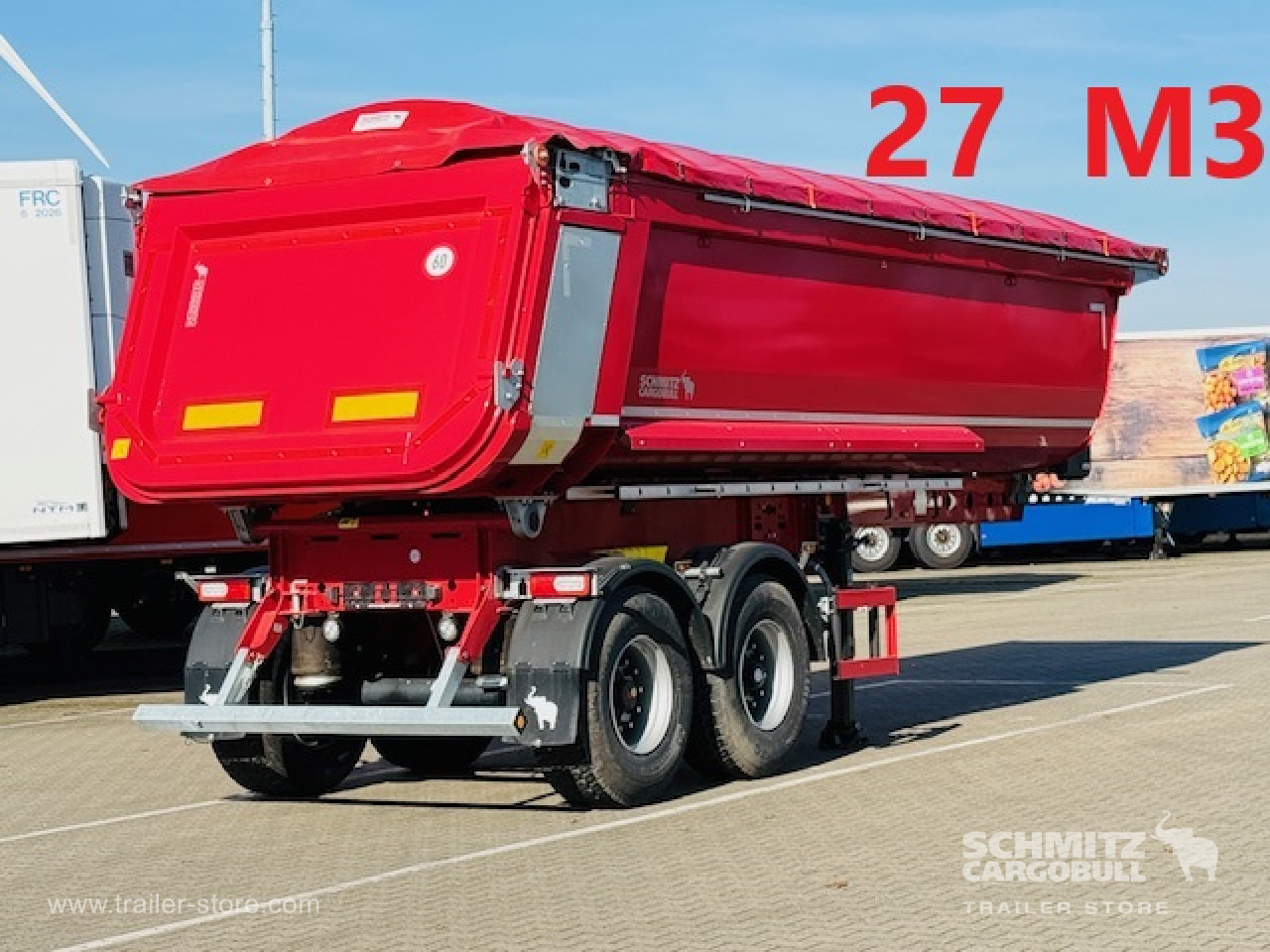 SCHMITZ Oplegger Kipper Staal rond 27m³ - Tipper semi-trailer: picture 1 SCHMITZ Oplegger Kipper Staal rond 27m³ - Tipper semi-trailer: picture 1
