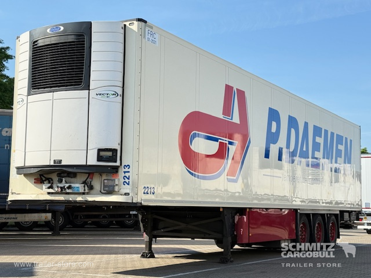 Isothermal semi-trailer SCHMITZ Oplegger Vries Multitemp Taillift: picture 1