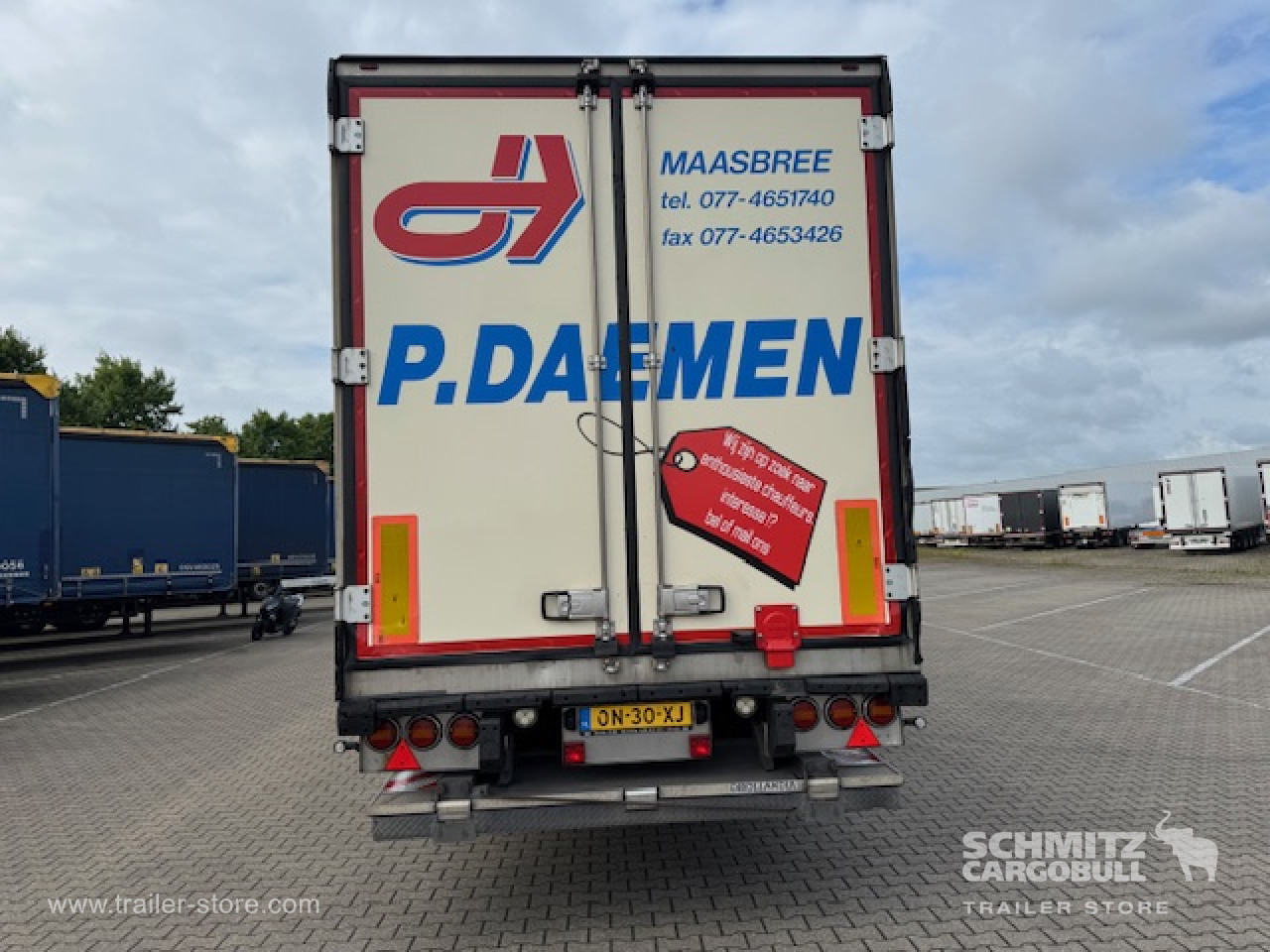 Isothermal semi-trailer SCHMITZ Oplegger Vries Standard Taillift: picture 12