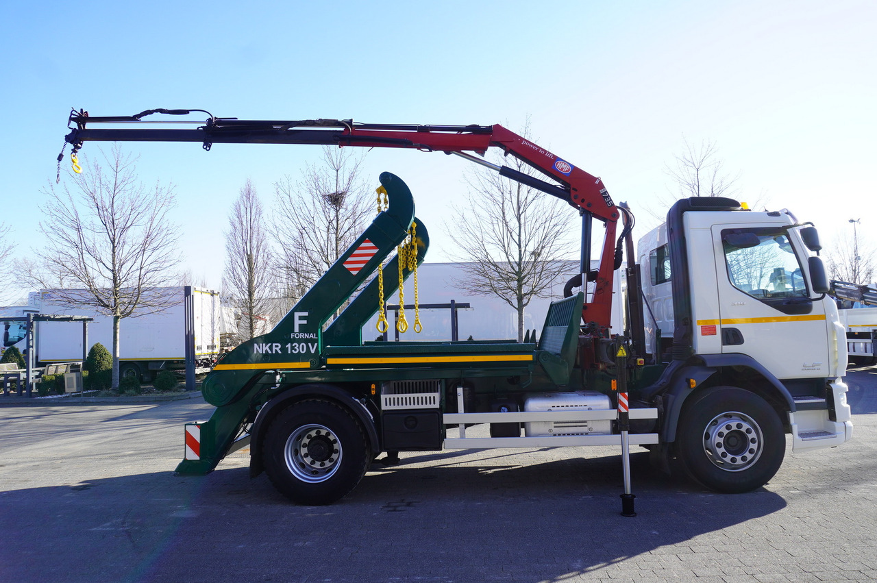 Skip loader truck, Crane truck DAF LF 18.310 E6 / Skip loader Fornal NKR 130V / HDS HMF 735 K2 / Manual gearbox: picture 9 Skip loader truck, Crane truck DAF LF 18.310 E6 / Skip loader Fornal NKR 130V / HDS HMF 735 K2 / Manual gearbox: picture 9