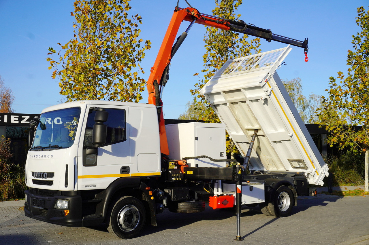 IVECO Eurocargo 120E18 Crane Palfinger / 3-way tipper / sleeper cab - Crane truck: picture 1 IVECO Eurocargo 120E18 Crane Palfinger / 3-way tipper / sleeper cab - Crane truck: picture 1