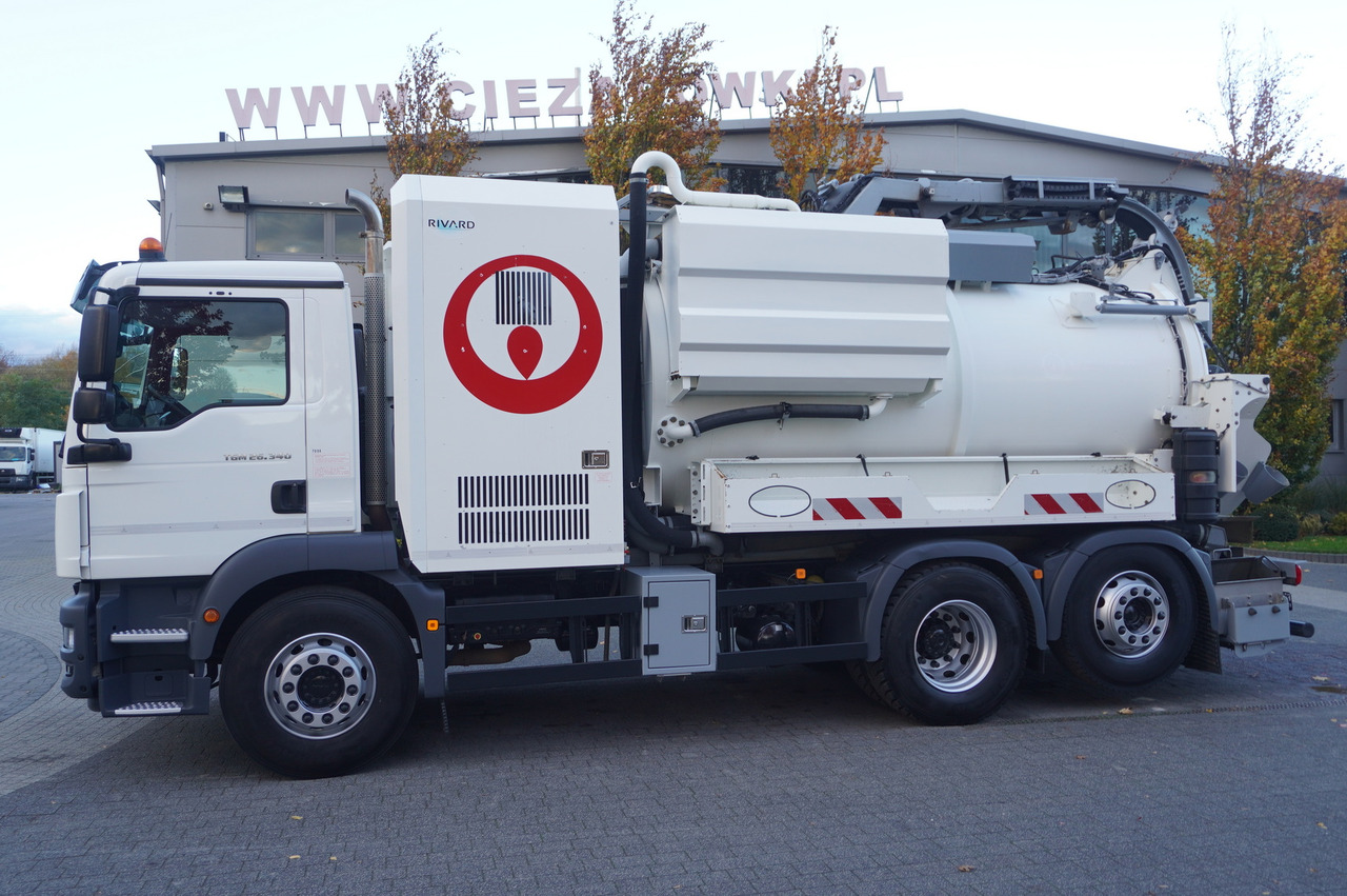 MAN TGM 26.340 E6 / RIVARD sewage cleaner 11.8 m3 / 170 tho. km / steered axle - Vacuum truck: picture 4 MAN TGM 26.340 E6 / RIVARD sewage cleaner 11.8 m3 / 170 tho. km / steered axle - Vacuum truck: picture 4