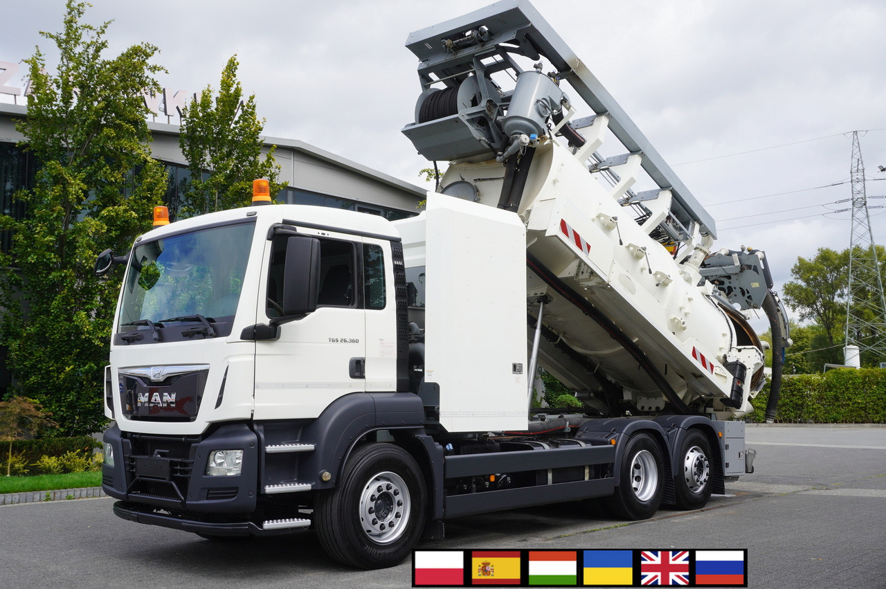 MAN TGS 26.360 E6 / RIVARD sewage cleaner 18 m3 / 130 tho. km / steering axle / 2 units - Vacuum truck: picture 1 MAN TGS 26.360 E6 / RIVARD sewage cleaner 18 m3 / 130 tho. km / steering axle / 2 units - Vacuum truck: picture 1