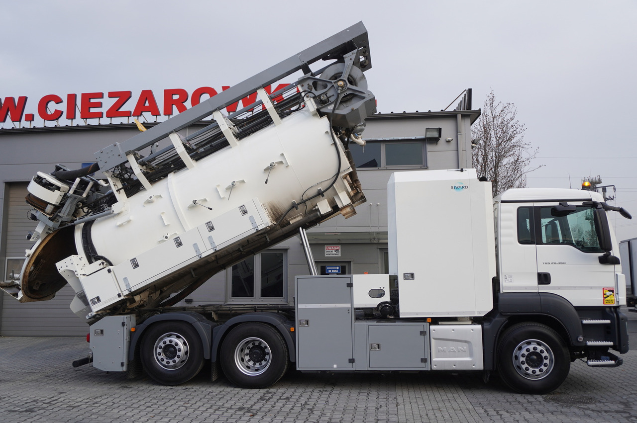 MAN TGS 26.360 E6 / RIVARD sewage cleaner 18 m3 / 180 tho. km / steering axle / 2 units - Vacuum truck: picture 4 MAN TGS 26.360 E6 / RIVARD sewage cleaner 18 m3 / 180 tho. km / steering axle / 2 units - Vacuum truck: picture 4