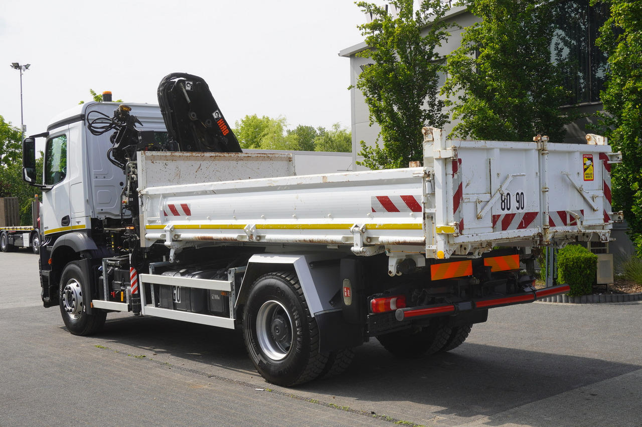Crane truck, Crane truck MERCEDES-BENZ Arocs 1833 / 87,000 km!!! / Hds HIAB X-DUO 128 B-2 / three-sided tipper: picture 6