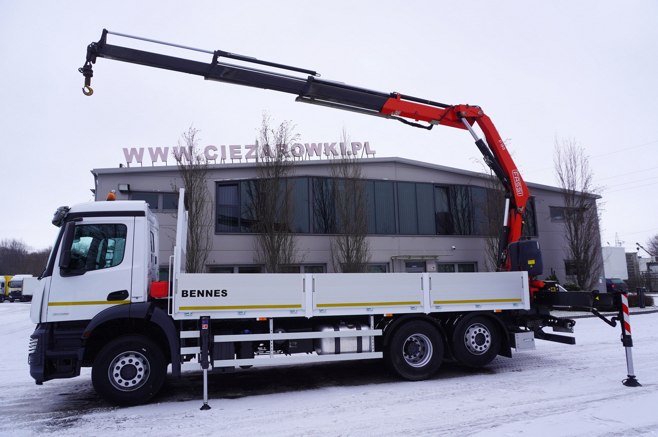MERCEDES-BENZ Arocs 2536 6x2 E6 / Fassi F195A.0.23 / remote control / rotator / flatbed 16 EPAL - Crane truck: picture 3 MERCEDES-BENZ Arocs 2536 6x2 E6 / Fassi F195A.0.23 / remote control / rotator / flatbed 16 EPAL - Crane truck: picture 3