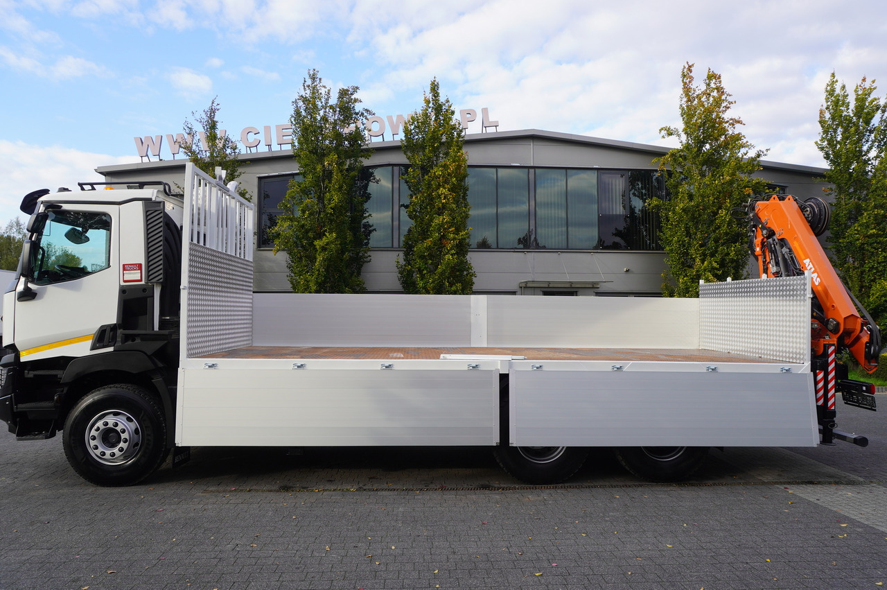 RENAULT C380 Comfort 6x4 / Atlas 172.3E crane / Range 12.3 m / capacity 6.1 t / Flatbed 17 EPA - Crane truck: picture 3 RENAULT C380 Comfort 6x4 / Atlas 172.3E crane / Range 12.3 m / capacity 6.1 t / Flatbed 17 EPA - Crane truck: picture 3