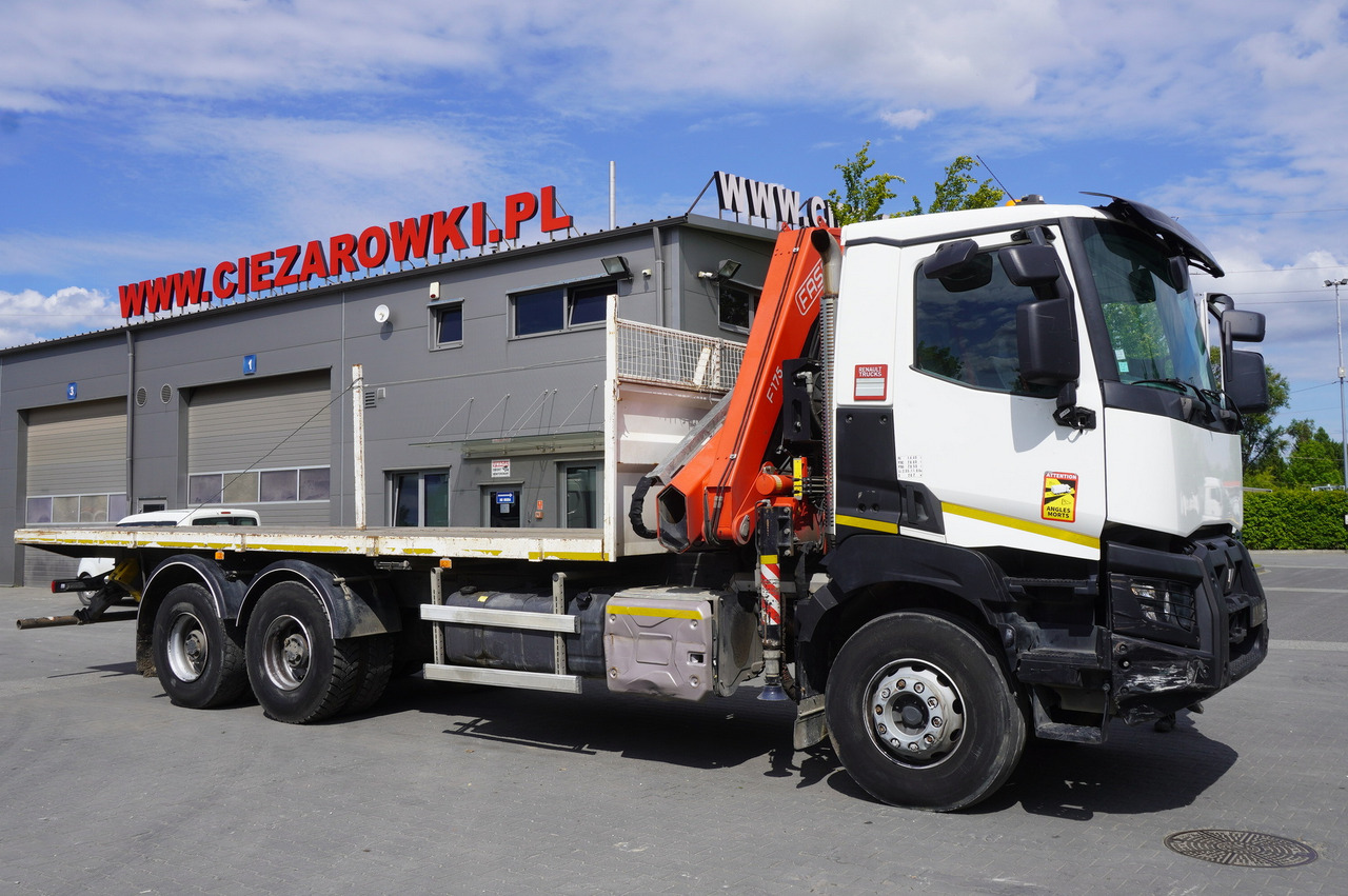 RENAULT K380 6x4 / FASSI F175 crane 7.85 t / 120 thousand km! - Dropside/ Flatbed truck, Crane truck: picture 4 RENAULT K380 6x4 / FASSI F175 crane 7.85 t / 120 thousand km! - Dropside/ Flatbed truck, Crane truck: picture 4
