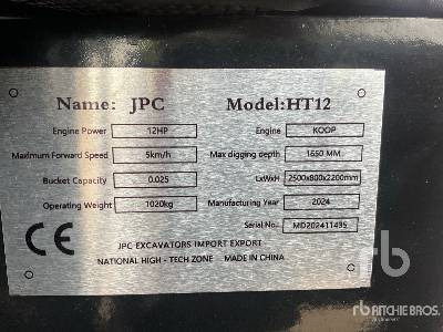 JPC HT12 (Unused) - Mini excavator: picture 5 JPC HT12 (Unused) - Mini excavator: picture 5