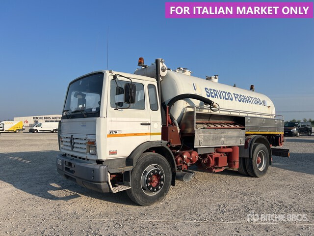 1989 Renault S170 4x2 Vacuum Tanker Truck - Vacuum truck: picture 1 1989 Renault S170 4x2 Vacuum Tanker Truck - Vacuum truck: picture 1