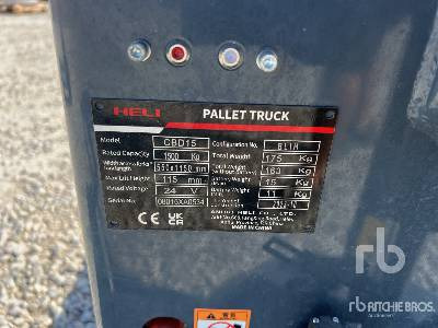 HELI CBD15 BLIH 1500 kg Electric (Unused) - Pallet truck: picture 5 HELI CBD15 BLIH 1500 kg Electric (Unused) - Pallet truck: picture 5