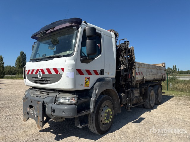 2007 Renault Kerax HMF 1250 k2 on 6x4 Camion Bi-Be ... Dump Truck with Crane - Tipper, Crane truck: picture 2 2007 Renault Kerax HMF 1250 k2 on 6x4 Camion Bi-Be ... Dump Truck with Crane - Tipper, Crane truck: picture 2