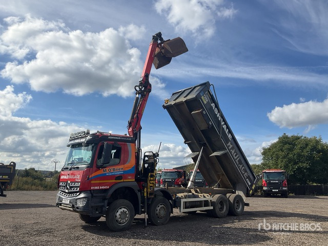 2018 Mercedes-Benz Arocs 8x4 Dump Truck with Crane - Tipper: picture 1 2018 Mercedes-Benz Arocs 8x4 Dump Truck with Crane - Tipper: picture 1