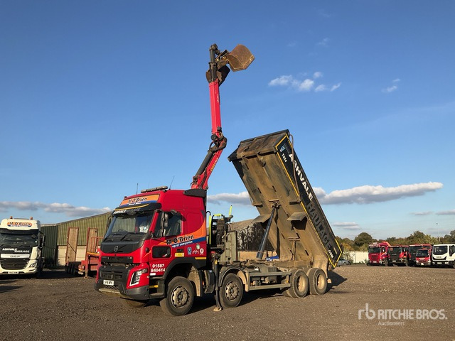2018 Volvo FMX 8x4 Twin-Steer Sleeper Dump Truck with Crane - Tipper: picture 2 2018 Volvo FMX 8x4 Twin-Steer Sleeper Dump Truck with Crane - Tipper: picture 2