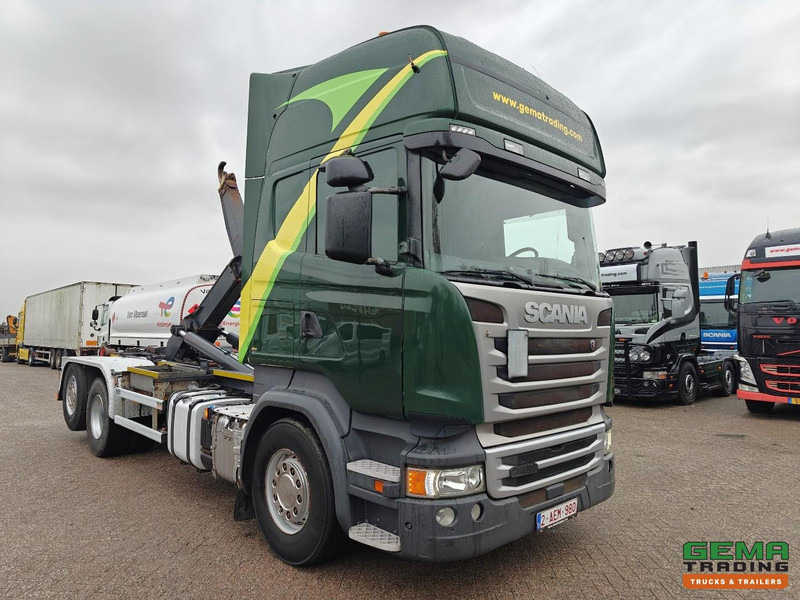 Scania R450 6x2/4 Topline Euro6A - HaakarmSysteem Marrel 26T - Standairco - LiftAs - Vangmuil - Dubbele Tanks - Hook lift truck: picture 3 Scania R450 6x2/4 Topline Euro6A - HaakarmSysteem Marrel 26T - Standairco - LiftAs - Vangmuil - Dubbele Tanks - Hook lift truck: picture 3