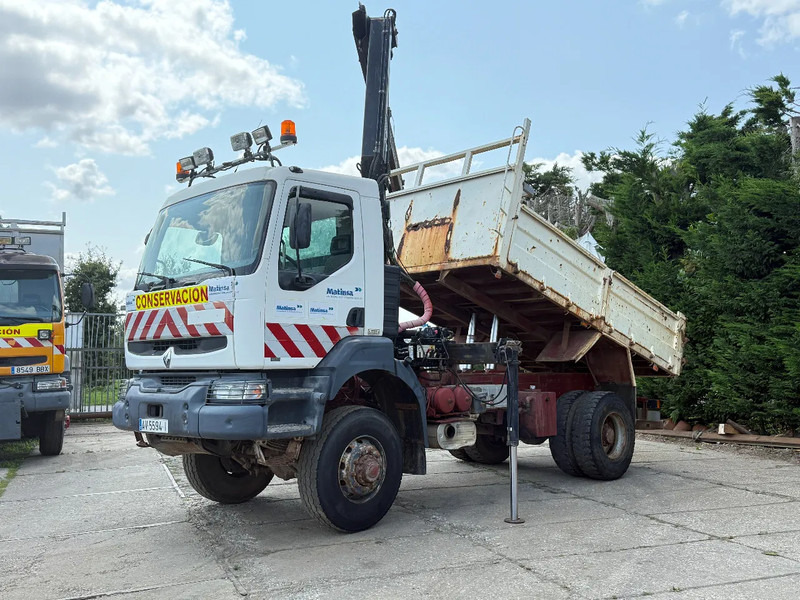 Renault Kerax 400 4X4 Tipper + Hiab 085 Spring/Spring EURO 2 ZF Manual Gearbox - Tipper, Crane truck: picture 2 Renault Kerax 400 4X4 Tipper + Hiab 085 Spring/Spring EURO 2 ZF Manual Gearbox - Tipper, Crane truck: picture 2