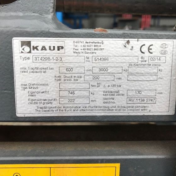 Kaup Triple pallet Handler with Pantograph - Forks for Material handling equipment: picture 2 Kaup Triple pallet Handler with Pantograph - Forks for Material handling equipment: picture 2