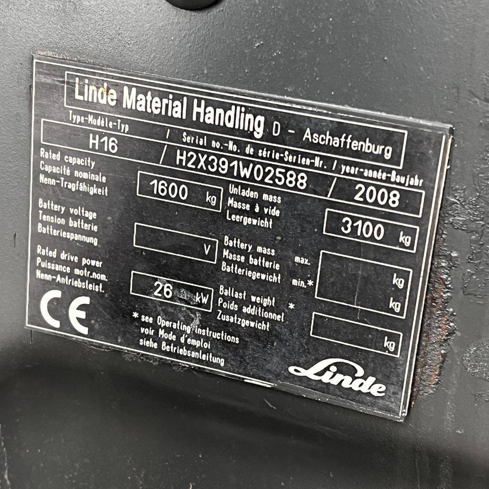 Diesel forklift Linde H16D (391): picture 19
