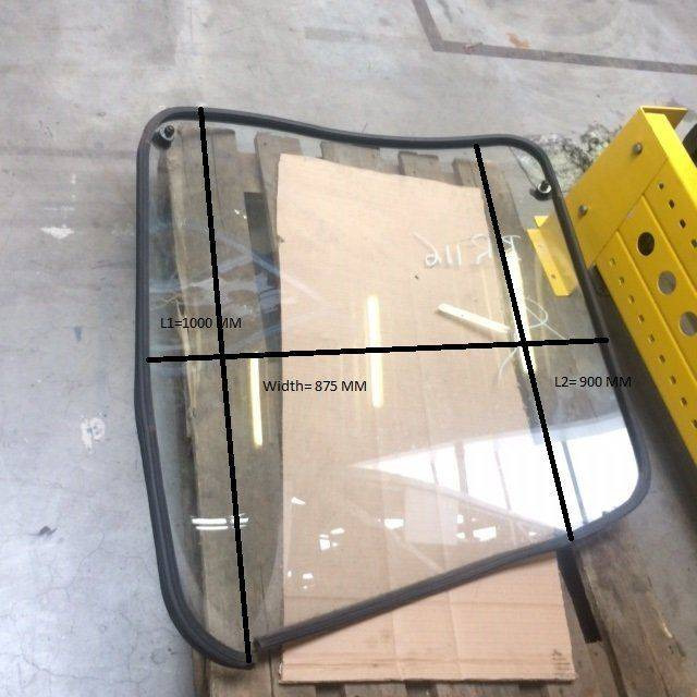 Wind screen for Linde R17X, Series 116 - Window and parts for Material handling equipment: picture 1 Wind screen for Linde R17X, Series 116 - Window and parts for Material handling equipment: picture 1